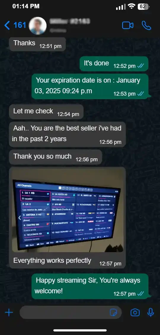 IPTV happy customer 6