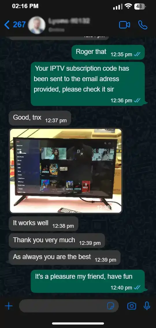 IPTV happy customer 7